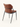 Cadeira Brooklyn estofada em courino sintético PU marrom #cor_marrom