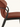 Cadeira Brooklyn estofada em courino sintético PU marrom #cor_marrom