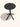 Mesa Verona em polipropileno resistente cor preto #cor_preto
