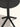 Mesa Verona em polipropileno resistente cor preto #cor_preto