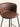 Banqueta Margot estofada em tecido cor marrom #cor_marrom