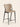 Banqueta Brooklyn estofada em courino sintético PU. bege #cor_bege