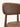 Banqueta Livia em tecido ou courino sintético PU com estrutura em madeira maciça nobre e design assinado. caramelo #cor_caramelo
