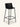 Banqueta Isadora com assento em polipropileno e base em aço carbono pintado. Preto #cor_preto