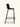 Banqueta Isadora com assento em polipropileno e base em aço carbono pintado. Preto #cor_preto