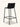 Banqueta Isadora com assento em polipropileno e base em aço carbono pintado. Preto #cor_preto
