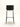 Banqueta Isadora com assento em polipropileno e base em aço carbono pintado. Preto #cor_preto