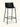 Banqueta Isadora Média com assento em polipropileno e base em aço carbono pintado. Preto #cor_preto