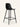 Banqueta Portofino com assento em polipropileno e base em aço carbono com pintura epóxi. cor preto #cor_preto