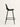 Banqueta Portofino com assento em polipropileno e base em aço carbono com pintura epóxi. cor preto #cor_preto