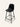 Banqueta Portofino com assento em polipropileno e base em aço carbono com pintura epóxi. cor preto #cor_preto