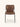 Cadeira Brooklyn estofada em courino sintético PU marrom #cor_marrom