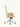 Cadeira De Escritório Auster Madeira giratória em madeira com base em aço cromado. Off White #cor_off-white