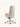 Cadeira De Escritório Auster Madeira giratória em madeira com base em aço cromado. Off White #cor_off-white