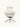 Cadeira De Escritório Auster Madeira giratória em madeira com base em aço cromado. Off White #cor_off-white