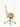Cadeira De Escritório Auster Madeira giratória em madeira com base em aço cromado. Off White #cor_off-white