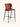Banqueta Brooklyn estofada em courino sintético PU Marrom #cor_marrom