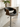 Banqueta SoHo em courino sintético PU com estrutura em aço cromado. preto #cor_preto