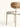 Cadeira Aurora estofada em courino sintético PU ou linho Off White #cor_off-white