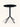 Mesa Naples em polipropileno resistente cor preto #cor_preto