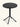 Mesa Naples em polipropileno resistente cor preto #cor_preto