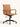 Cadeira De Escritório Copenhague Black Diretor em courino sintético PU com costuras horizontais e aço cromado. Caramelo #cor_caramelo