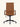 Cadeira De Escritório Copenhague Black Presidente em courino sintético PU com costuras horizontais e aço cromado. Caramelo #cor_caramelo