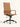 Cadeira De Escritório Copenhague Black Presidente em courino sintético PU com costuras horizontais e aço cromado. Caramelo #cor_caramelo