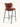 Banqueta Brooklyn estofada em courino sintético PU Marrom #cor_marrom
