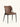 Cadeira Brooklyn estofada em courino sintético PU marrom #cor_marrom