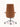 Cadeira De Escritório Auster Madeira giratória em madeira com base em aço cromado. Caramelo #cor_caramelo