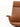 Cadeira De Escritório Auster Madeira giratória em madeira com base em aço cromado. Caramelo #cor_caramelo
