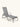Chaise Positano em alumínio Cinza #cor_cinza