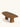 Mesa Comporta com tampo em MDF chanfrado em efeito "borda infinita" e bases em madeira maciça usinada. natural #cor_natural