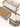 Conjunto Dalla 4 peças Bege Carvalho #cor_bege-carvalho