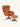 Poltrona de massagem Pisa com função relax em courino sintético PU Caramelo #cor_caramelo