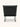 Poltrona Como estofada em courino sintético PU Preto #cor_preto