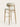 Banqueta Vittoria estofada em tecido Off White #cor_off-white