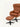 Poltrona de massagem Pisa com função relax em courino sintético PU Caramelo #cor_caramelo