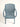 Cadeira Milos em polipropileno resistente Azul #cor_azul