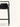 Banqueta Split em polipropileno resistente Preto #cor_preto