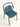 Cadeira Split em polipropileno resistente Azul #cor_azul