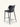 Banqueta Brooklyn estofada em courino sintético PU Preto #cor_preto