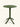 Mesa Marbella em polipropileno resistente verde #cor_verde
