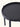 Mesa Santorini em polipropileno resistente Preto #cor_preto