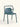 Cadeira Split em polipropileno resistente Azul #cor_azul