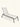 Chaise Amalfi em alumínio Bege #cor_bege