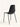 Cadeira Portofino com assento em polipropileno e base em aço carbono com pintura epóxi. Preto #cor_preto