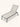 Chaise Amalfi em alumínio Bege #cor_bege
