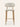 Banqueta Vittoria estofada em tecido Off White #cor_off-white